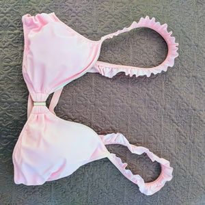 Pink bikini top